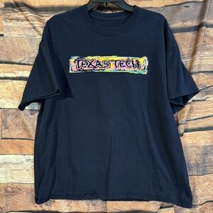 Texas Tech Red Raiders T-Shirt XL Men's Black Lubbock Texas Graphic Tee